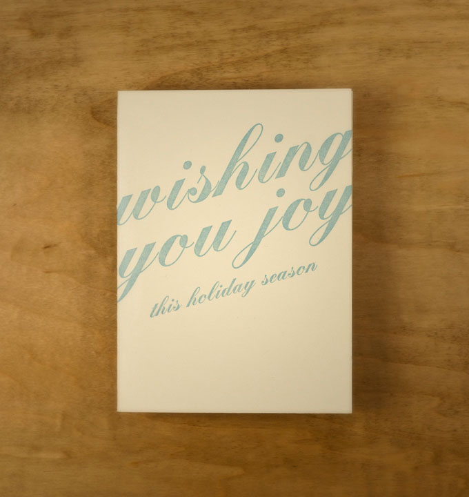 Wishing you Joy holiday card